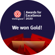 Gold at Visit England Awards 2020 for Self Catering 