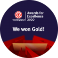 Gold at Visit England Awards 2020 for Self Catering 